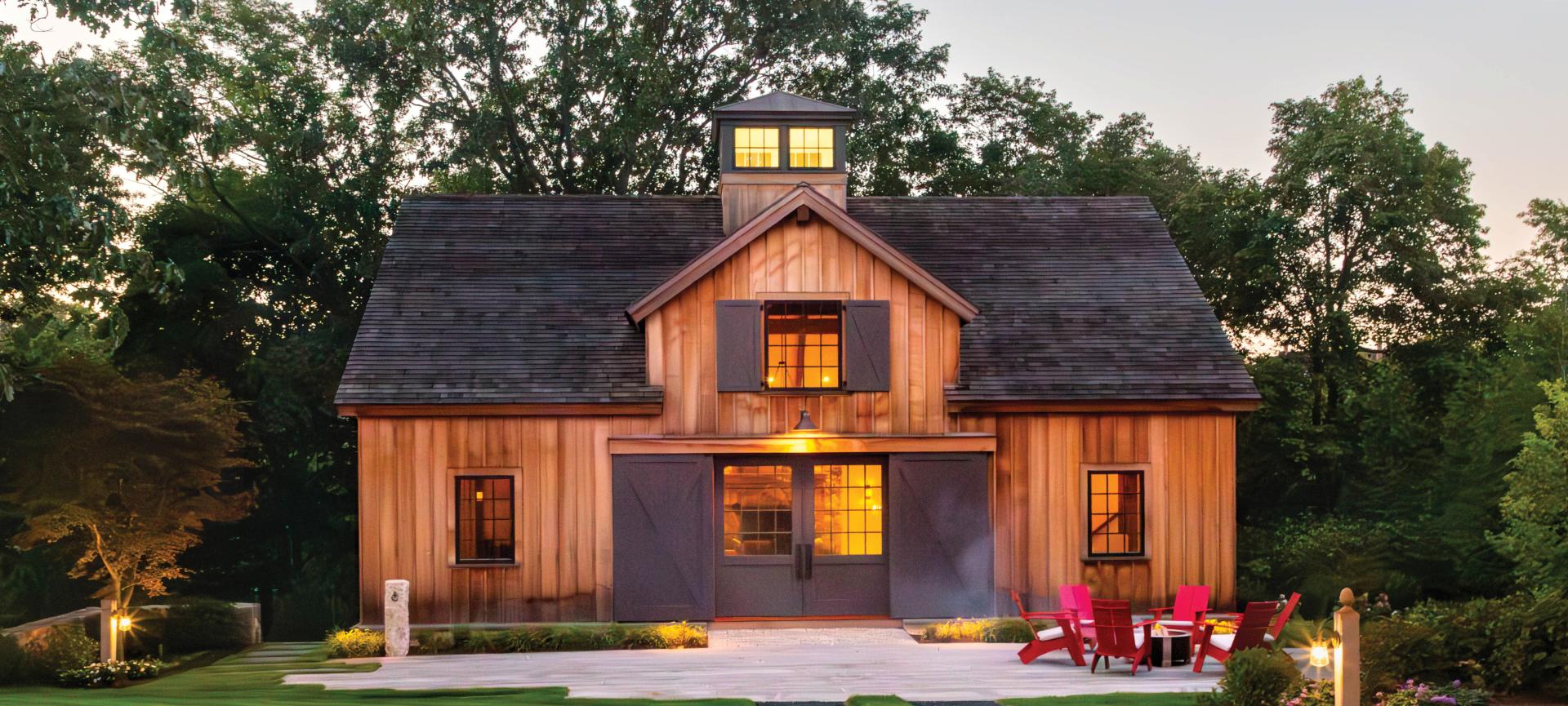 Timber Frame Barn Style Home by Patrick Ahearn Architect and New Energy Works