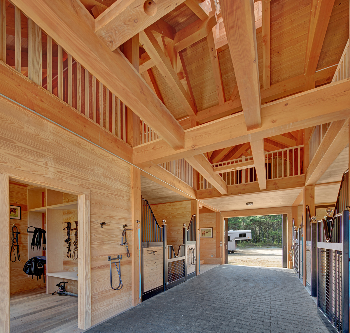 Custom Horse Timber Barn