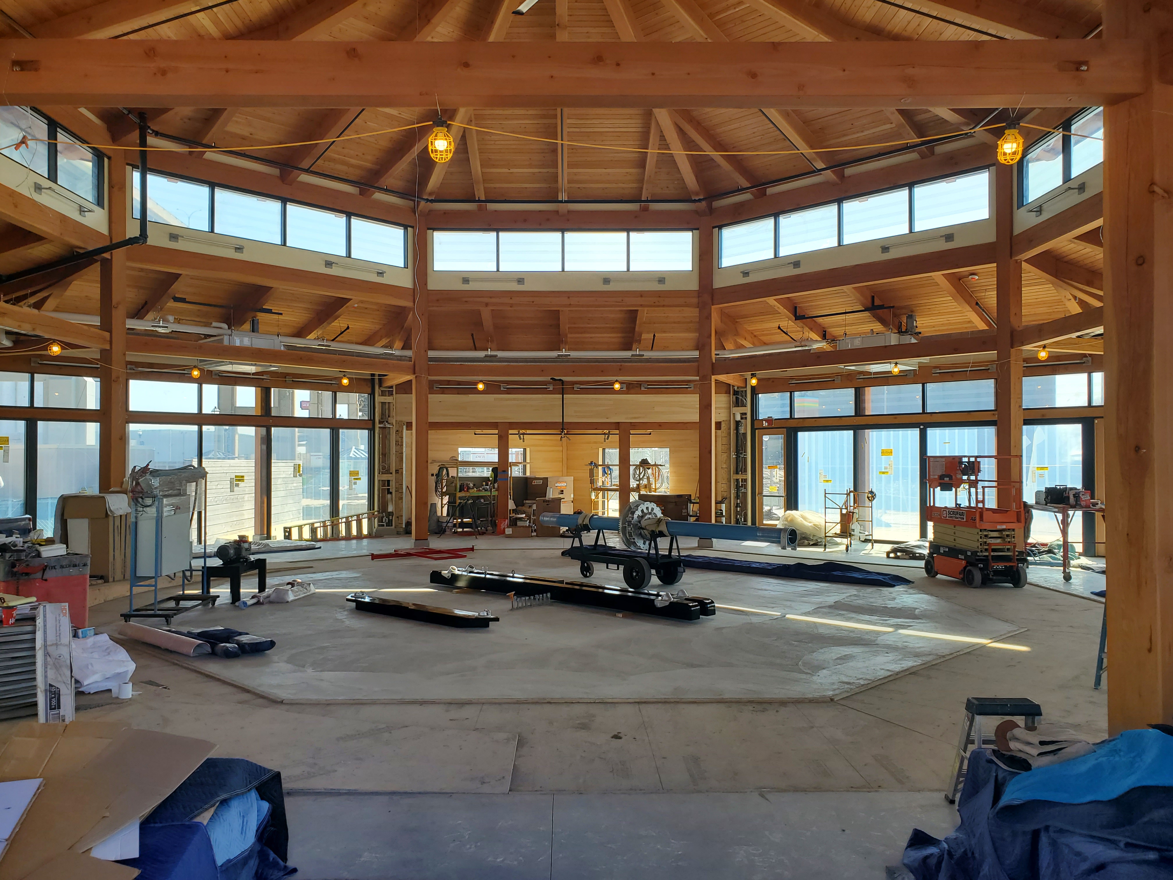 Timber Frame Carousel with New Energy Works and The Buffalo Heritage Carousel,Inc.