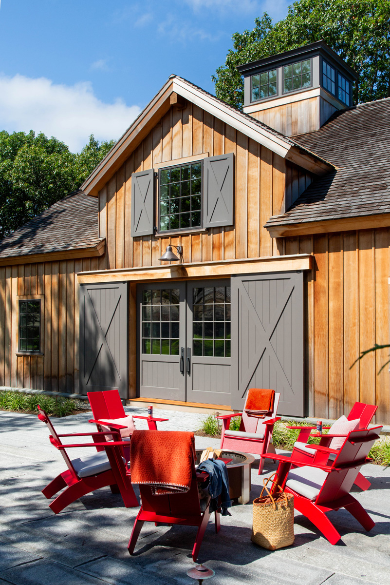 Timber Frame Barn Style Home by Patrick Ahearn Architect and New Energy Works