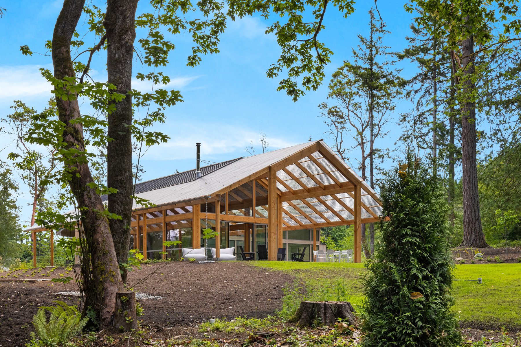 New Energy Works Timber Frame Home in Oregon