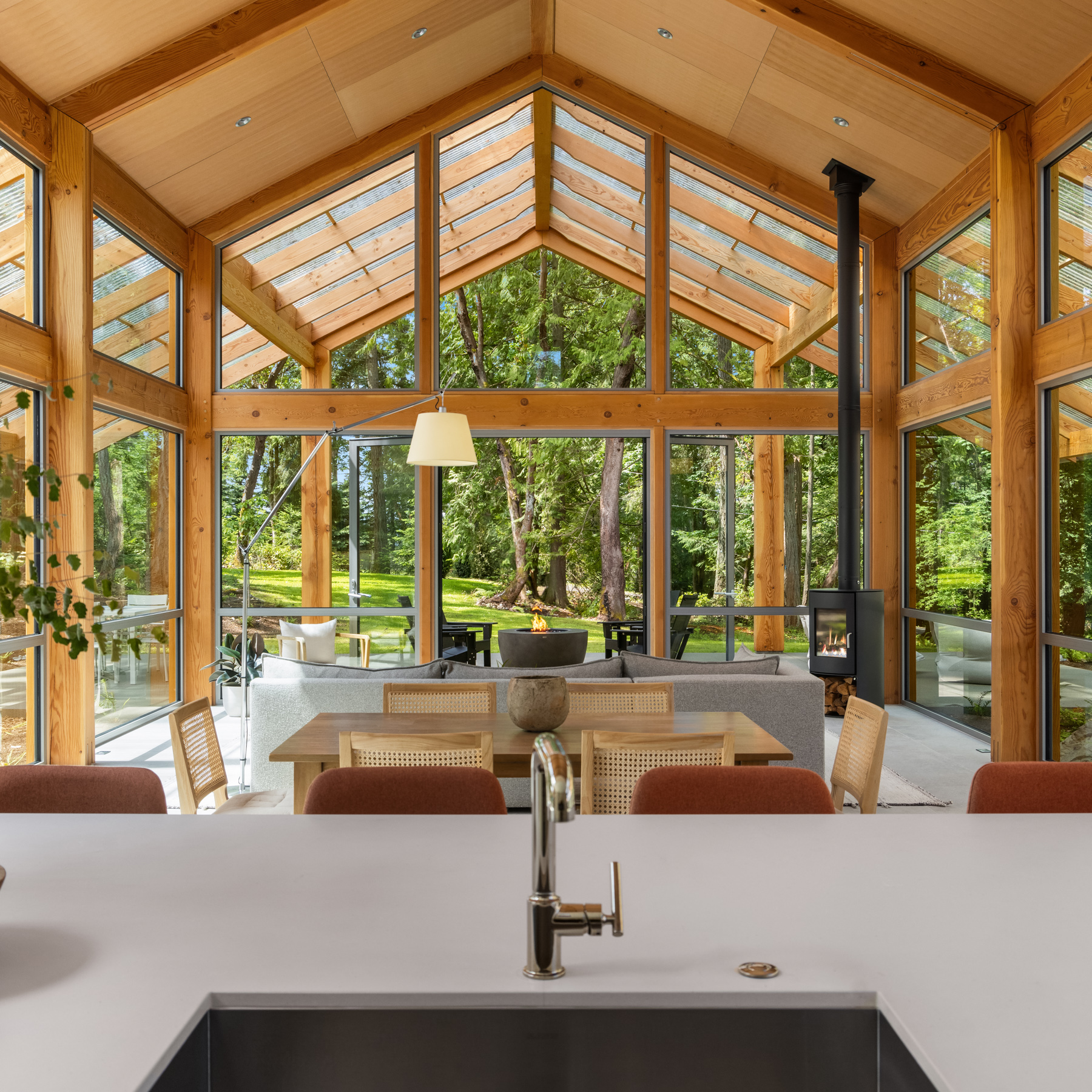 New Energy Works Timber Frame Home in Oregon