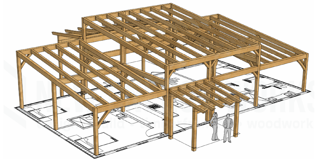 Timber frame schematic