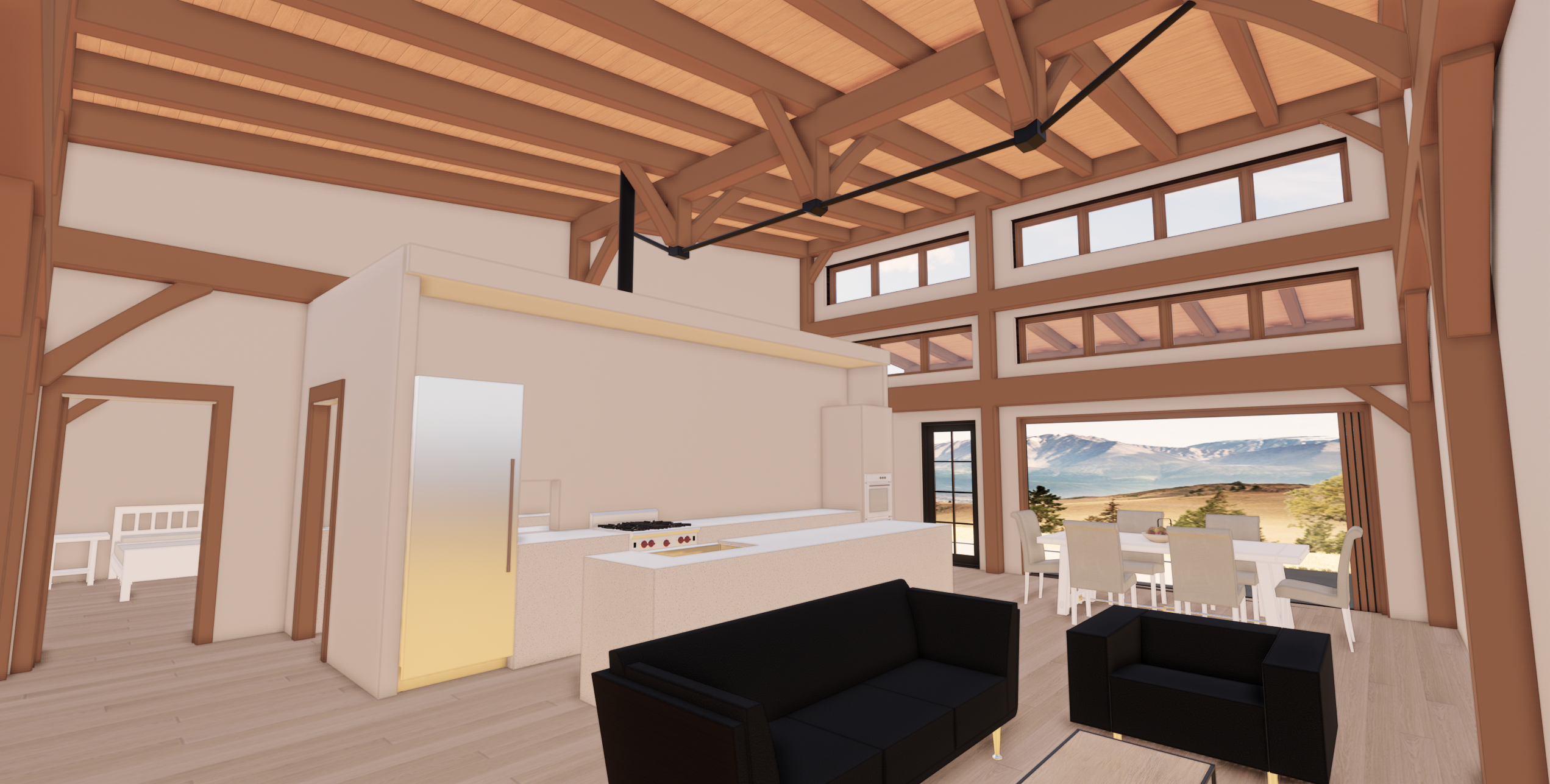 Rendering of house interior